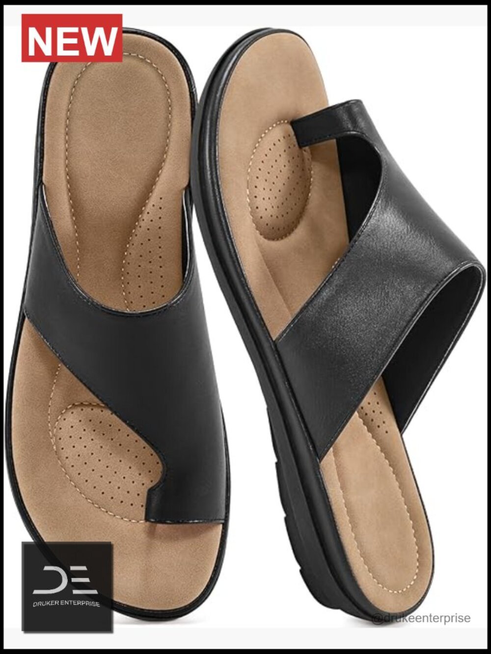 Comfortable Walking Dressy Slide Sandals Orthopedic Women Flat Slides